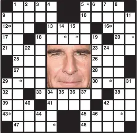 ??  ?? The identity of the featured performer is found within the answers in the puzzle. To take the TV challenge, unscramble the letters noted with asterisks within the puzzle.