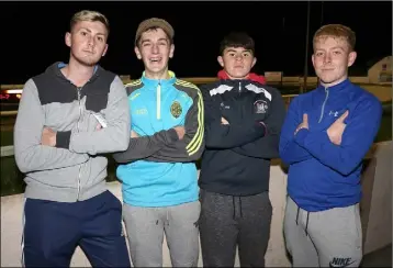  ??  ?? Tyler O’Connor, Dylan McVeigh, Aaron Browne and Nathan O’Connor.