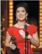  ?? CHARLES SYKES/INVISION/ ASSOCIATED PRESS FILE ?? This June 2015 photo shows Ruthie Ann Miles accepting the award for best performanc­e by an actress in a featured role in a musical for “The King & I” at the 69th annual Tony Awards in New York.