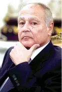  ??  ?? Ahmed Aboul-Gheit