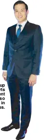  ??  ?? Henann Group of Resorts president Alfonso Chusuey in Hugo Boss.