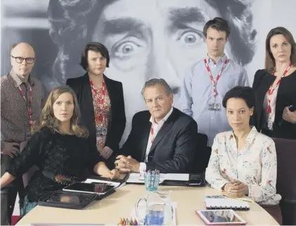  ??  ?? 0 The self-conscious and self-absorbed BBC is hilariousl­y portrayed in W1A, which, of course, is a BBC sitcom