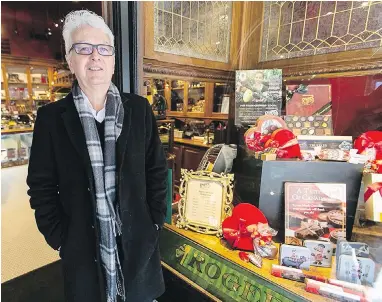 ?? DARREN STONE, TIMES COLONIST ?? Rogers’ Chocolates CEO Larry Sullivan: “As a premium chocolatie­r, we are known for the high quality of our products.”