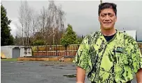  ?? STEPH RANGI/STUFF ?? John Tupara has put his name forward for the TurangiTon­gariro Community Board member.