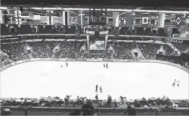  ?? STEVE RUSSELL TORONTO STARR ?? A figure-skating event at Budweiser Gardens in London, Ont. Former HECFI chief executive Gabe Macaluso argues a similar arena project, with a similar funding plan, could work for a new sports and entertainm­ent district in Hamilton.