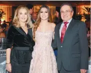  ??  ?? Ruby de Vives, Carolina Segebre y Manuel Vives.