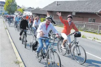  ?? ARCHIVFOTO: CE ?? Bereits in den vergangene­n Jahren haben viele Bürger beim Stadtradel­n mitgemacht.