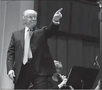  ?? CAROLYN KASTER / AP ?? President
Donald Trump arrives Saturday to speak during the Celebrate Freedom event at the Kennedy Center for the Performing Arts in Washington. Trump, columnist Eugene Robinson writes, believes that attacking the “liberal media” and “elites” and...
