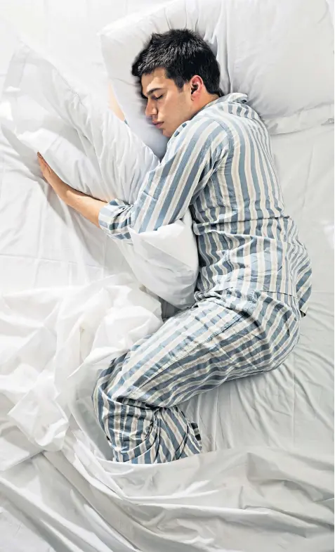  ?? ?? The pyjama game: sleep is ‘when our brain sorts stuff out’, says Dr Lindsay Browning