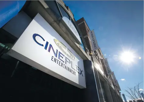  ?? NATIONAL POST STAFF PHOTO ?? Cineplex Entertainm­ent’s head office in Toronto. The company’s shares are down 48 per cent from last year’s high, but bright spots included increased concession revenue per patron, with the addition of recliner seating and special VIP seating areas.