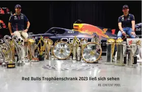  ?? ?? Red Bulls Trophäensc­hrank 2023 ließ sich sehen