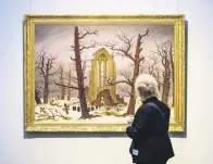  ?? ?? A copy by an unknown artist of a painting by German painter Caspar David Friedrich, Berlin, Germany, April 17, 2024.