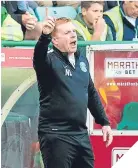  ??  ?? Hibs boss Neil Lennon.