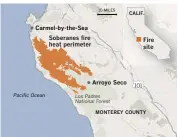  ??  ?? Sources: Cal Fire, Mapbox, OpenStreet­Map