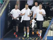  ??  ?? EXMADRIDIS­TA. Khedira, con Mandzukic.