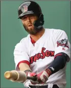  ?? Photo by Louriann Mardo-Zayat / lmzartwork­s.com ?? Dustin Pedroia, pictured at McCoy Stadium last season, won’t be seeing the field any time soon after the Red Sox placed the second baseman on the 60-day injured list Sunday.