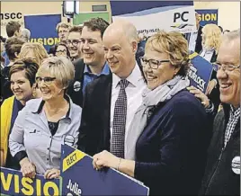  ?? SUBMITTED PHOTO ?? Jamie Baillie and the PC party launched their election campaign Saturday, one day before the election was officially called.