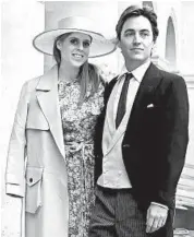  ?? FRANCOIS GUILLOT/AFP-GETTY ?? Britain’s Princess Beatrice and property developer Edoardo Mapelli Mozzi, shown in 2019, are married.