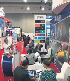  ??  ?? COBERTURA. El Buró de Convencion­es participan­do en una feria internacio­nal en México donde promociona­ron el país.