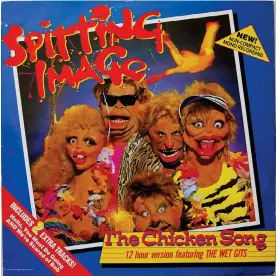  ?? ?? ‘I couldn’t get the bloody music out of my head’ … The Chicken Song, which spent three weeks at No 1. Photograph: Vinyls/Alamy