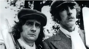  ??  ?? Dudley Moore and Peter Cook: sometimes they were no laughing matter