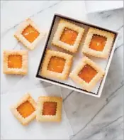  ?? Daniel J. van Ackere America's Test Kitchen ?? VANILLA BEAN apricot sandwich cookies as seen in “The Perfect Cookie” by America’s Test Kitchen.