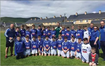  ??  ?? The St Pat’s team with Kerry star Declan O’Sullivan.