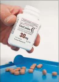  ?? Matthew Brown / Hearst Connecticu­t Media ?? Purdue Pharma is the maker of OxyContin.