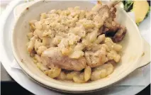  ??  ?? This disappoint­ing cassoulet is served at a greasy spoon in Foix.