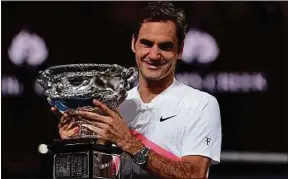 ??  ?? Victorieux en Australie, Federer ne devrait pas participer à Roland-Garros.