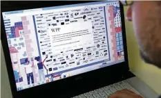  ?? AFP ?? Angriffszi­el: Die Website des britischen Werbeunter­nehmens WPP.