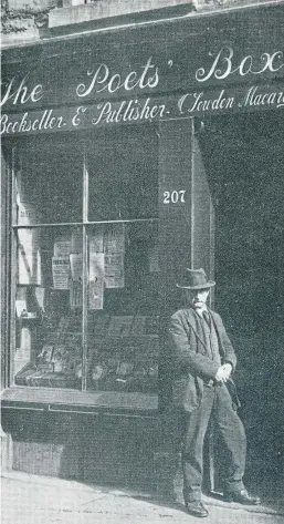  ??  ?? The Poets’ Box was a popular meeting place for poets and songwriter­s in the Victorian era and beyond.