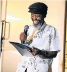  ?? /Sydney Seshibedi ?? Words of wisdom: Writers, friends and intellectu­als have paid tribute to poet Keorapetse Kgositsile, also known as Bra Willie, who they say was never without a smile.