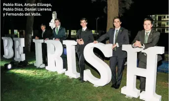  ??  ?? Pablo Ríos, Arturo Elizaga, Pablo Díaz, Daniel Llerena y Fernando del Valle.