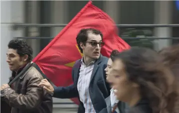  ??  ?? LOUIS GARREL stars in ‘Godard Mon Amour,’ about the French political protests of 1968.