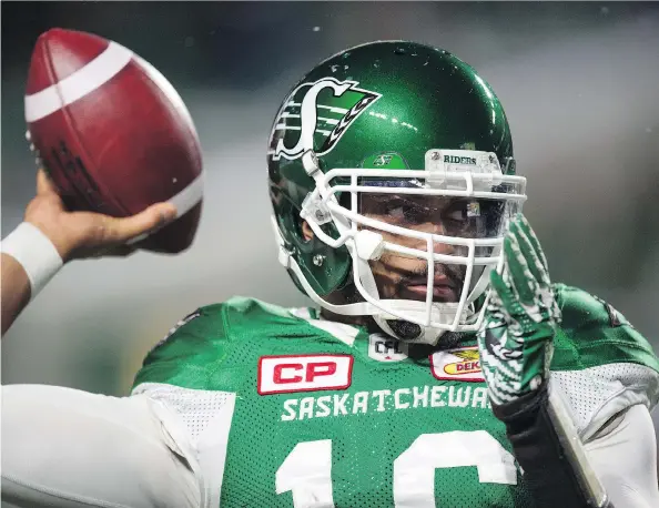  ?? TROY FLEECE ?? It is nonsensica­l for Saskatchew­an Roughrider­s quarterbac­k Brandon Bridge to not be classified as a Canadian for ratio purposes, columnist Rob Vanstone argues.