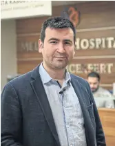  ??  ?? HEAD MAN: Talip Tastemel, general manager of Clinic Expert, says Turkey leads the way in the price and quality of hair transplant­s.