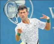  ?? AFP ?? Novak Djokovic took over two hours to beat Adrian Mannarino.