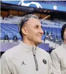  ?? INSTAGRAM ?? Keylor estuvo en el reconocimi­ento de cancha.