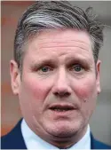  ??  ?? Red-line issues: Keir Starmer