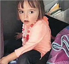  ?? THE CANADIAN PRESS/HO-RCMP ?? RCMP have issued an Amber Alert for this six-year-old girl abducted outside a strip mall in North Battleford.