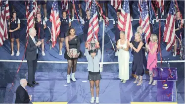  ??  ?? Naomi Osaka of Japan beat Serena Williams to take the US Open crown on Saturday. Her victory and class has helped to put tennis on the map in Japan as she made fans all the way through the two week event. |