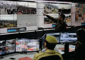  ??  ?? The Integrated Command and Control Centre: police monitor 700 CCTV cameras