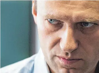  ?? FOTO: PAVEL GOLOVKIN/AP/DPA ?? Alexei Nawalny ist einer der bekanntest­en Kreml-Kritiker.