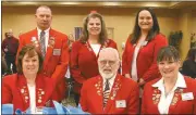  ?? Donnis Hueftle-Bullock See more photos at www.custercoun­tychief.com ?? Representi­ng the Broken Bow Elks which celebrates its 75th anniversar­y this year are, seated, from left, Becky Loy, Paul Loy and 2020-2021 president Mona Weatherly. Standing: Mick Clark, Amy Woodward and Kayla Haberstick.