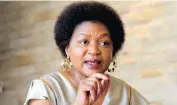  ?? Picture: IAN LANDSBERG ?? ‘GIVE ME SPACE’: Speaker of Parliament Baleka Mbete