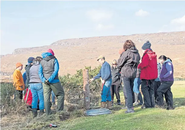  ??  ?? SUPPORT: The Scottish Government’s practical training for women in agricultur­e and women in rural economy provides 100% funding of up to £500.