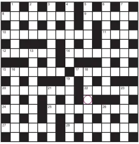  ?? ?? Play our accumulato­r game! Every day this week, solve the crossword to find the letter in the pink circle. On Friday, we’ll provide instructio­ns to submit your five-letter word for your chance to win a luxury Cross pen. UK residents aged 18+, excl NI. Terms apply. Entries cost 50p