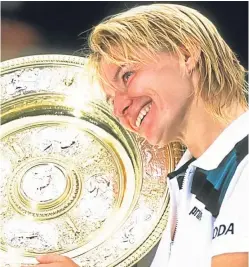  ?? Picture: Getty. ?? Novotna won the title in July 1998.