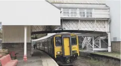  ??  ?? TRAINS: The Government is being urged to press ahead with rail improvemen­ts on the Calder Vale line and other trans-Pennine routes